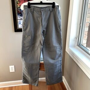 North Face Men’s Tech Casual Outdoor Hiking Pants Gray Size 32 Short